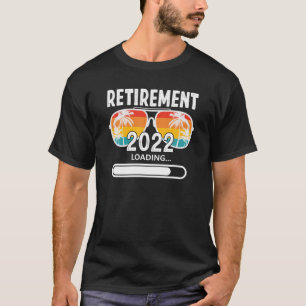 Pensionierung 2022 Laden Vintager Retro-Sonnenbril T-Shirt