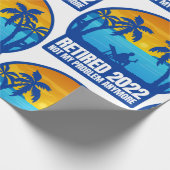 Pensionierung 2022 lustig nicht mein Problem Geschenkpapier (Ecke)