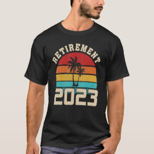 Pensionierung 2023 Vintager Strand für Coworker Re T-Shirt