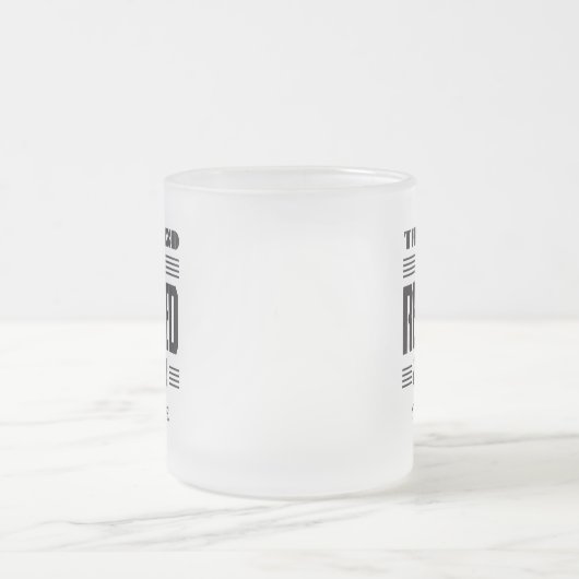 Pensionierung der Legende hat Personalisierte Mattglastasse (Mittel)