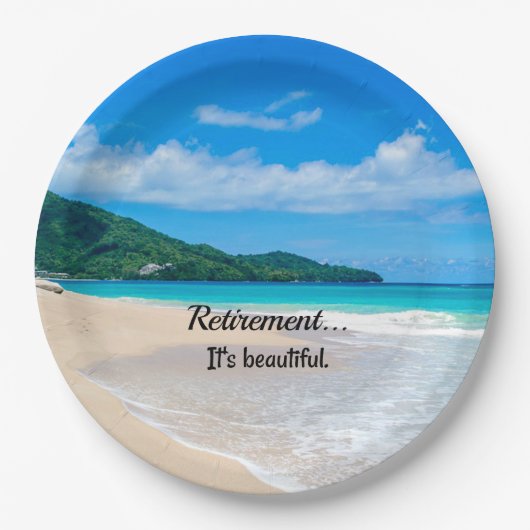 Pensionierung...es ist schön pappteller (Vorderseite)