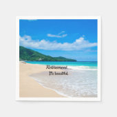 Pensionierung...es ist schön serviette (Vorderseite)