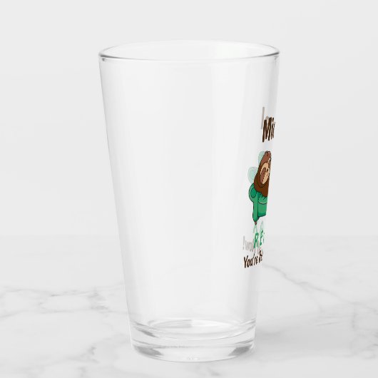 Pensionierung Niedlich Funny Lazy Sloth Beer Pint Glas (Rechts)