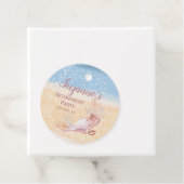 Pensionierung Party Beach Coastal Muschel Geschenkanhänger (Beispiel)