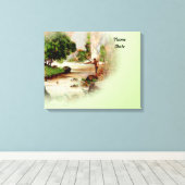 Pensionierung Party Guest Book Alternative Leinwanddruck (Insitu (Holzboden))