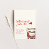 Pensionierung pro T-Shirt Party Einladung mit Whis