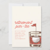 Pensionierung pro T-Shirt Party Einladung mit Whis (Vorderseite)