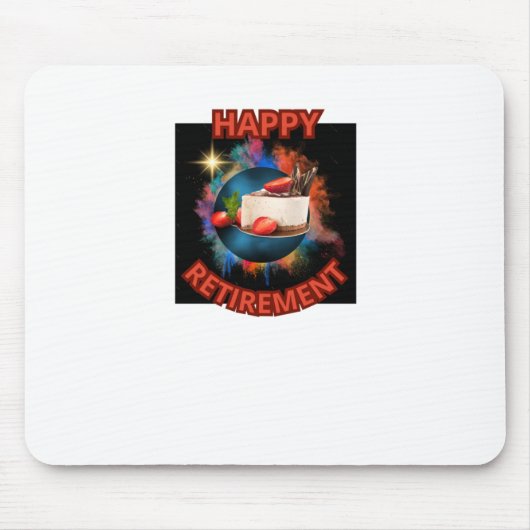 Pensionsaufkleber Mousepad (Vorne)