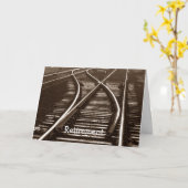 Pensionsbahn Umsteigegleise Gleise! Karte (Gelbe Blume)