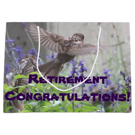 Pensionsgeschenktasche Große Geschenktüte (Vorderseite)