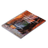 Pensionshaus Party Gästebuch, Zion Narrows Utah Notizblock (Linke Seite)