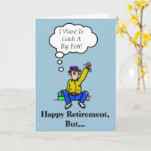 Pensionskarte Fisherman Card Anpassen! Karte (Gelbe Blume)