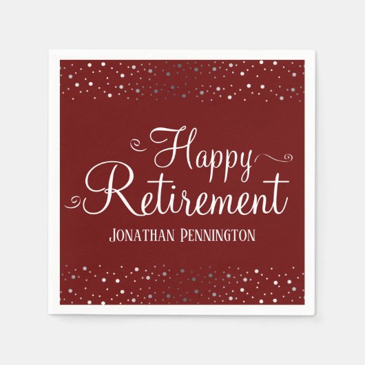 Pensionskasse Confetti Serviette (Vorderseite)