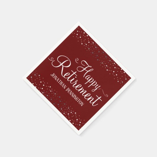 Pensionskasse Confetti Serviette (Ecke)