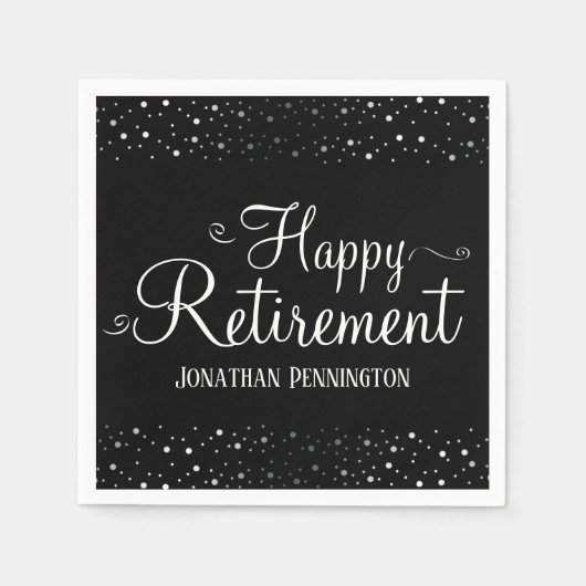 Pensionskasse Confetti Serviette (Vorderseite)