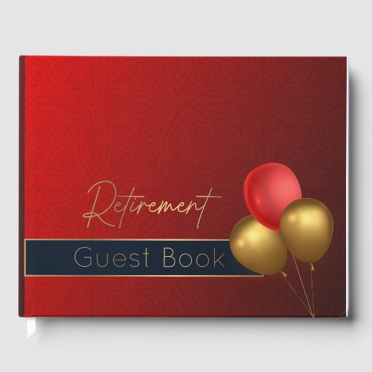 Pensionskassenbuchdekorationen Party Gästebuch (Vorderseite)