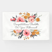 Pensionskleidung Rosa Blüte Banner (Horizontal)