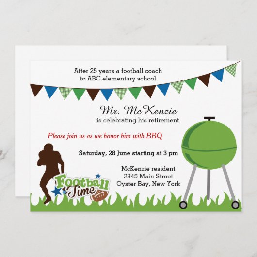 Pensionskutsche Einladung (Vorne/Hinten)