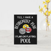 Pensionsplan Schwimmbad Funny Pool Player Bil Karte (Gelbe Blume)