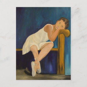 Pensive Ballerina Postkarte
