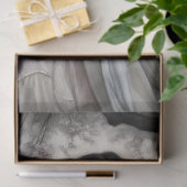 Pensive Blossom Angel Stone Bench Vintage Decoupag Seidenpapier (Geschenk)