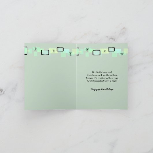 Pensive Brindle Boxer Karte (Innenseite)