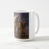 Pensive Elephant Gentleman Art Kaffeetasse (VorderseiteRechts)