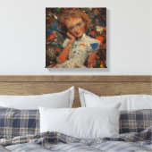 Pensive Girl Portrait | expressionism Leinwanddruck (Insitu (Schlafzimmer))