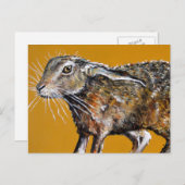 Pensive Haare Postkarte (Vorne/Hinten)