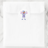 Pensive Light Blue Elf Sticker (Tasche)