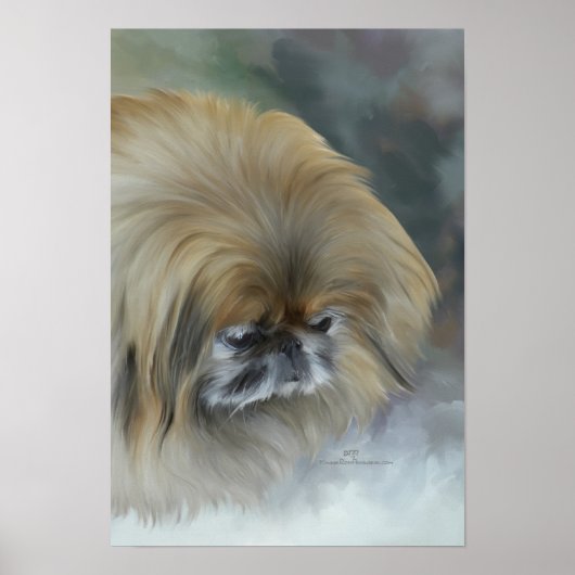 Pensive Pekingese Poster (Vorne)