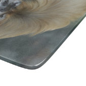 Pensive Pekingese Schneidebrett (Ecke)