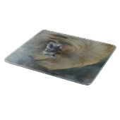 Pensive Pekingese Schneidebrett (Ecke)