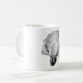 Pensive Pup Morning Tasse (Vorderseite Links)