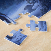 Pensiver Ritter des Winterwunderlandes Puzzle (Seite)