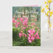 Penstemon Flower Garden Blumenstrauß Geburtstagska Karte (Gelbe Blume)