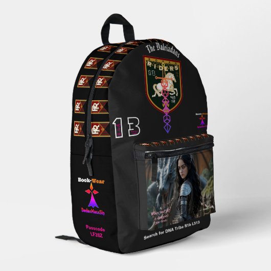 Penster T-Shirt Bedruckter Rucksack (Rückseitige Ecke links)