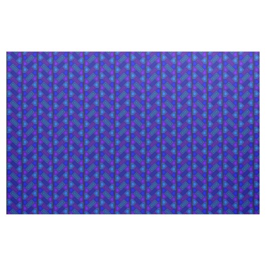 Penta Pattern Blue Stoff (Fat Quarter (45,7 x 55,9 cm))