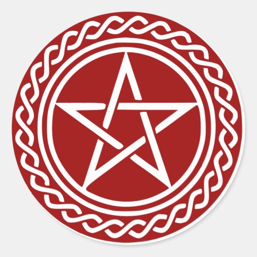 Pentacle-Design Runder Aufkleber (Vorderseite)