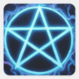 Pentacles4Heiden Quadratischer Aufkleber
