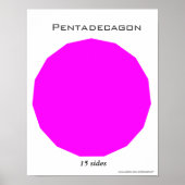 Pentadecagon Poster of Polygon (Vorne)
