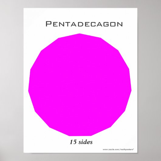 Pentadecagon Poster of Polygon (Vorne)