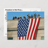 Pentagon-9/11-Flagge Postkarte (Vorne/Hinten)