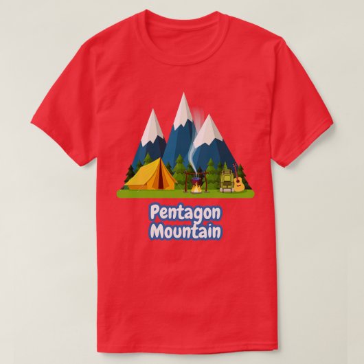 Pentagon-Berg T-Shirt (Design vorne)