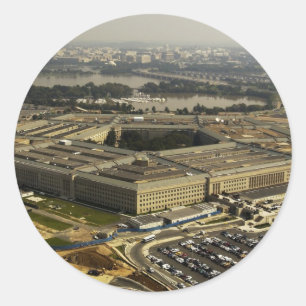 Pentagon Runder Aufkleber