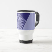 Pentagon Spiral Blues Tasse (VorderseiteRechts)