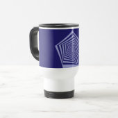 Pentagon Spiral Blues Tasse (Vorderseite Links)