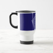 Pentagon Spiral Blues Tasse (Links)