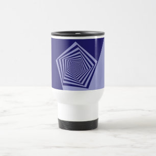 Pentagon Spiral Blues Tasse