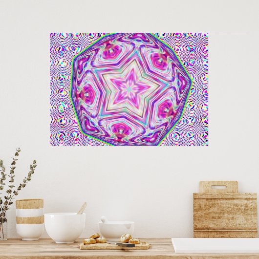 Pentagon Star Poster (Küche)
